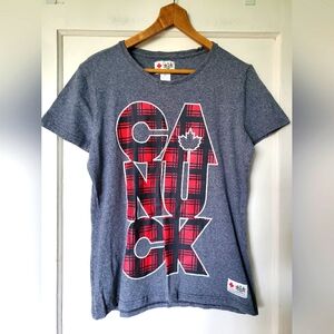 HBC Hudsons Bay Co CANUCK Team Canada Olympics Shirt♥️🖤